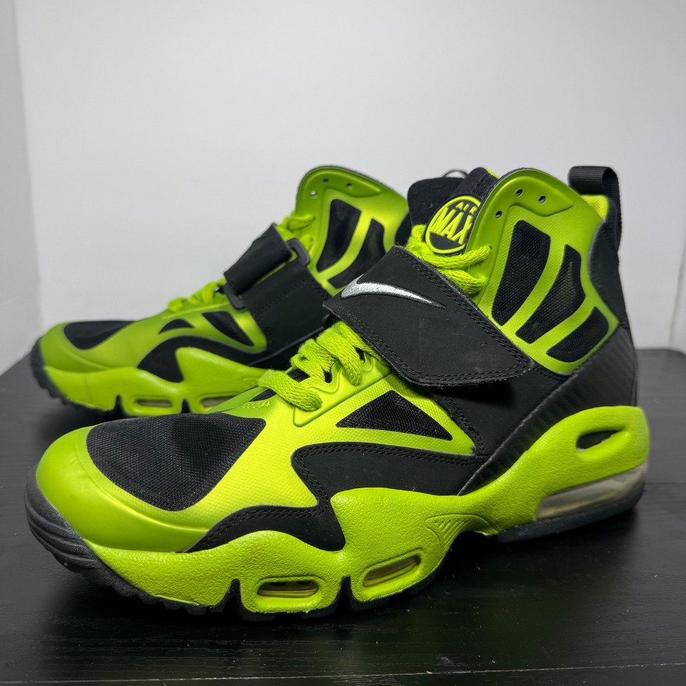 Nike Air Max Express High Top Sneakers‎ Black Neon Green Athletic Shoes Mens